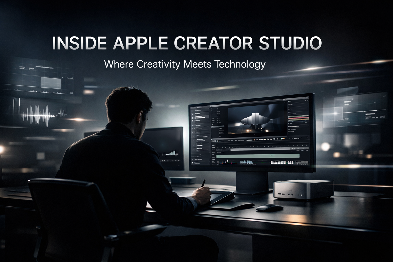 Apple Creator Studio workspace designed for content creators