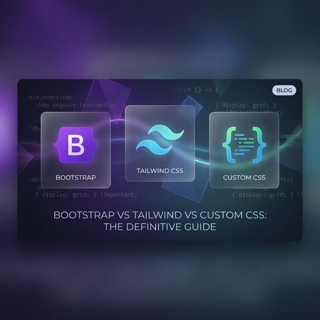 Bootstrap vs Tailwind vs Custom CSS