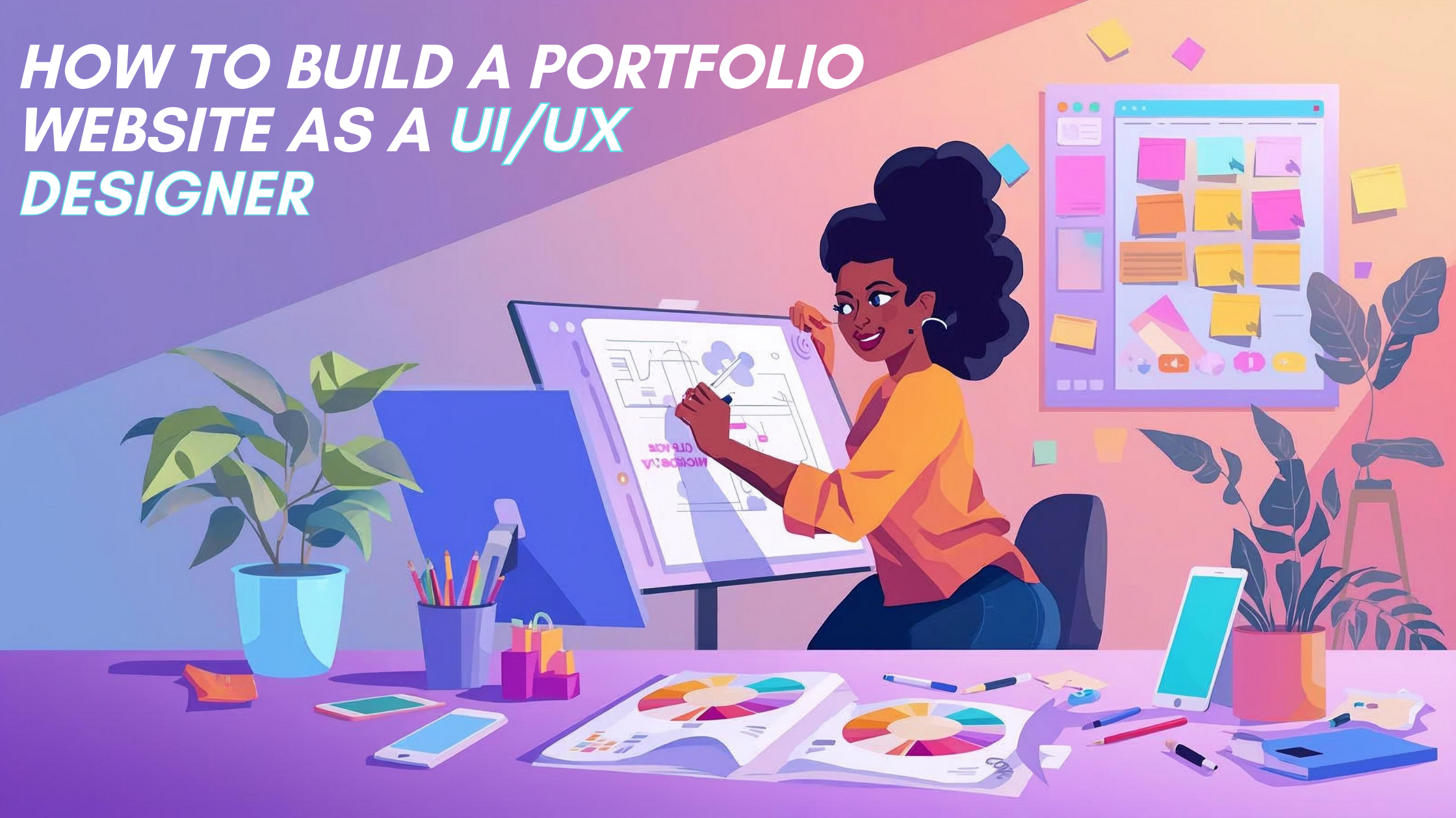 UI/UX designer portfolio website preview