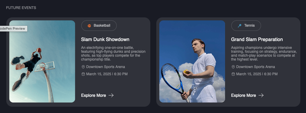 Glass UI Layout