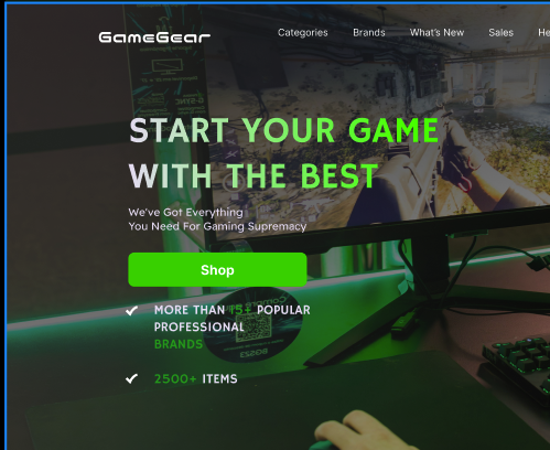 GameGear eCommerce Background