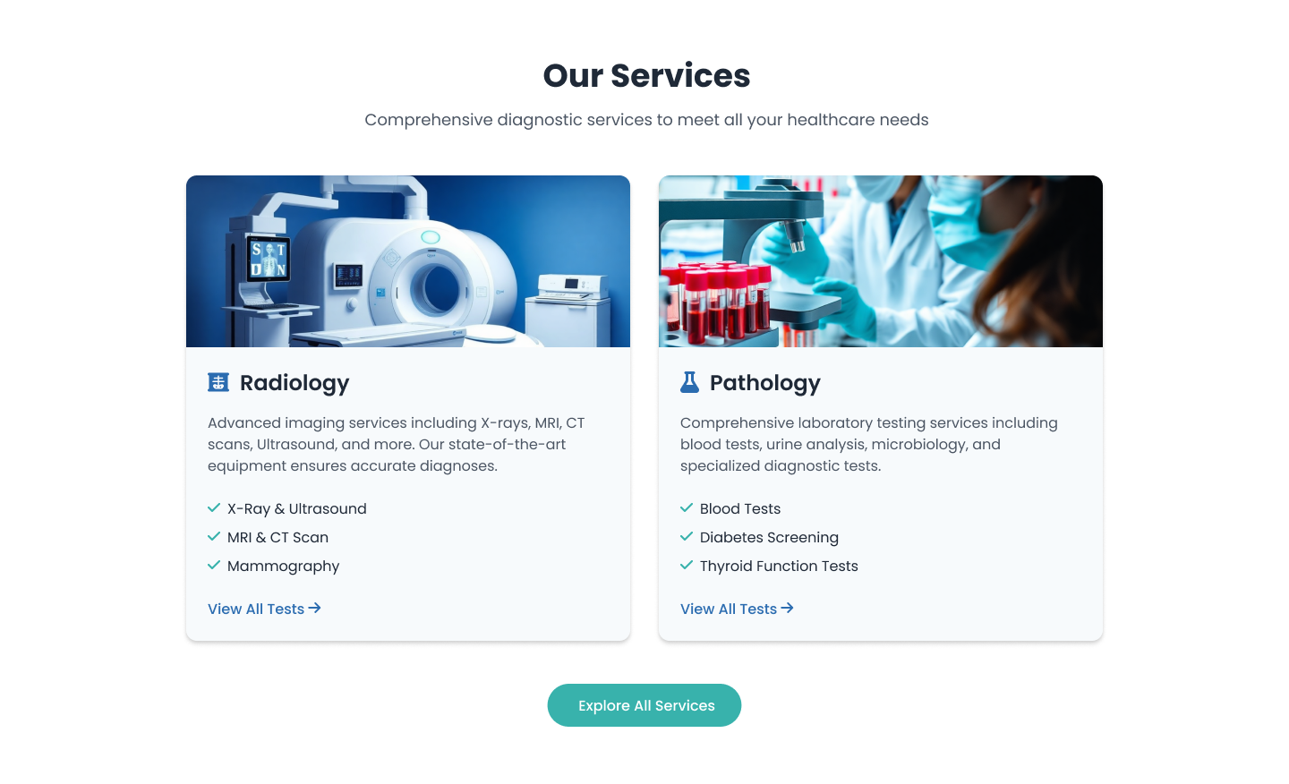 MediCheck Services Section