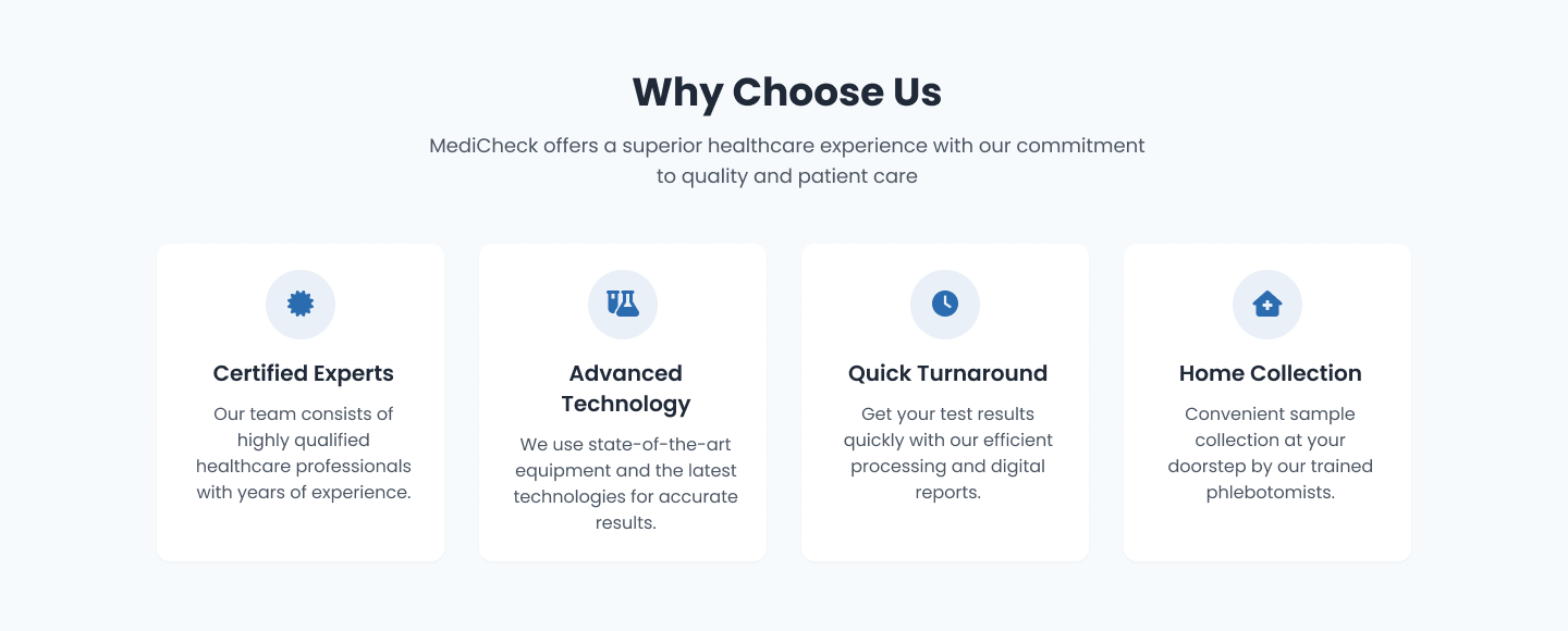 Why Choose MediCheck